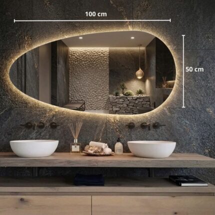 Poisson, miroir salle de bain