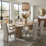 Novéa, table à manger en bois massif – Image 2