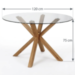 oakglass table a manger